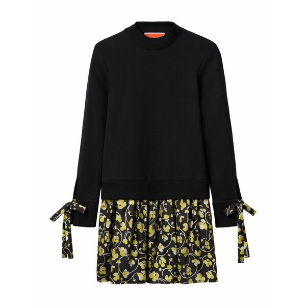 ラ・ダブル・ジェイ レディース ワンピース トップス Sporty tie-detail mini dress Black｜asty