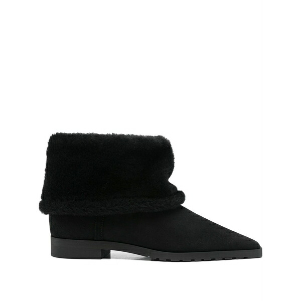 トーテム レディース ブーツ シューズ Fold-down shearling boots Black｜asty