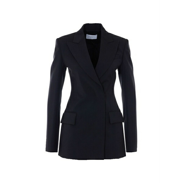 運動競技マックス レディース 上衣＆上衣 アウター Fate button v-neck blazer Blue