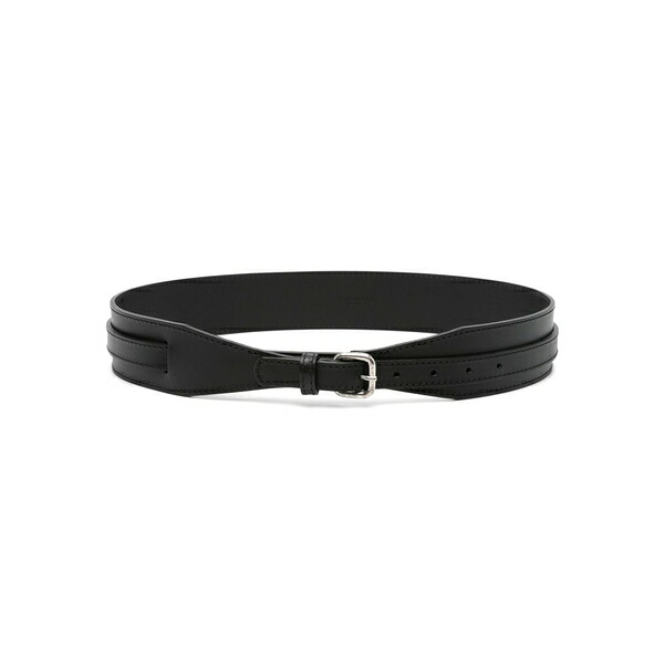 ファビアナ フィリッピ レディース 三尺帯 添え物 Buckled leather belt Black