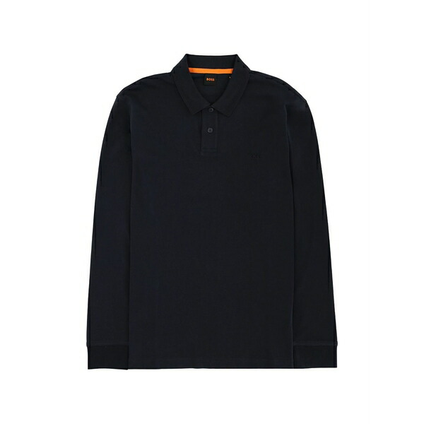 元締め メンズ スポーツシャツ トップス Long-sleeve polo shirt Blue トップス-メンズファッション-ポロシャツ