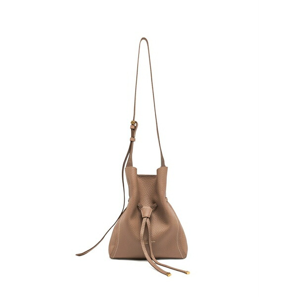 ジャンニ・キアリーニ レディース ショルダーバッグ 御徒面子 Sienna leather shoulder bag Brown