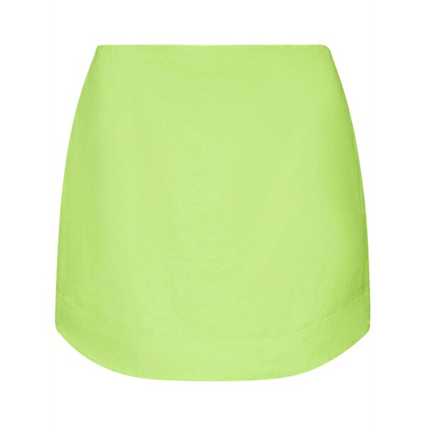 J.W.アンダーソン レディース スカート ボトムス Curved-hem mini skirt Green｜asty