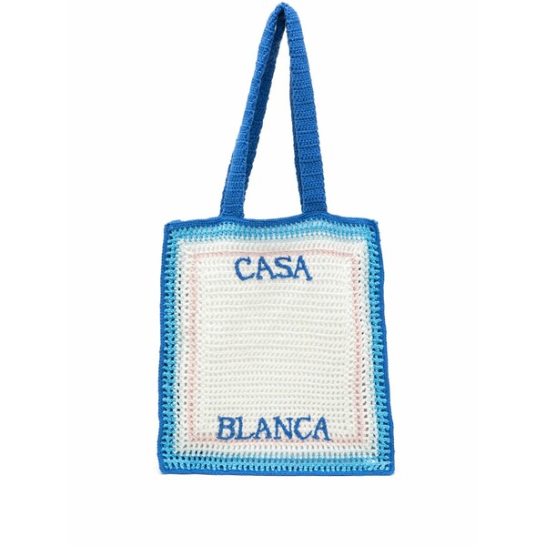 カサブランカ メンズ トートバッグ 御徒面子 Atlantis bag Blue