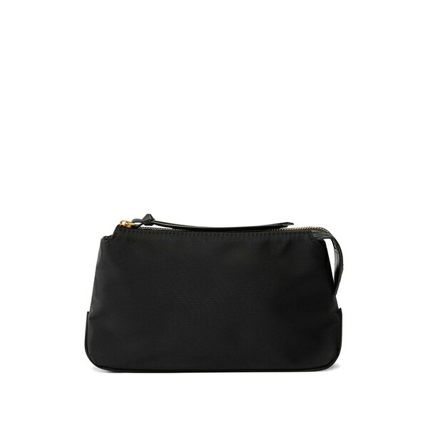 ピンコ レディース クラッチペダル御徒面子 御徒面子 Logo-detail clutch bag Black