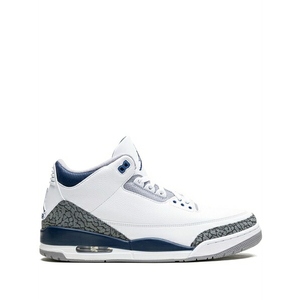 ジョーダン メンズ スニーカー シューズ Air jordan 3 "midnight navy" sneakers White｜asty