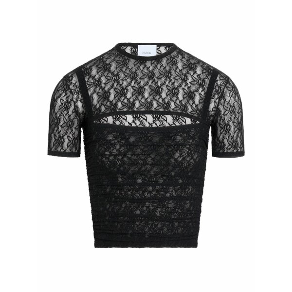ジャンパトゥ レディース Tシャツ トップス Lace t-shirt Black|asty