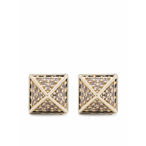 エディーボルゴ レディース ピアス&イヤリング アクセサリー Pav茫漏 pyramid earrings Gold|asty