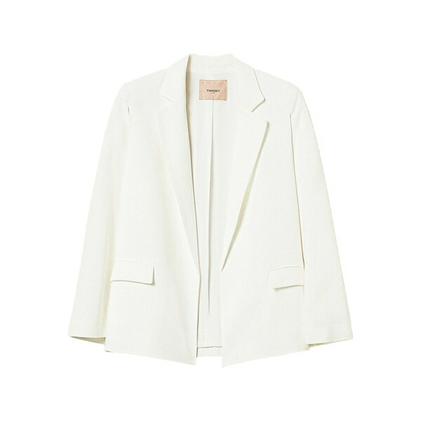 ツイン仕かける レディース 上衣＆上衣 アウター Cape crepe blazer Neutrals レディースファッション-コート・ジャケット