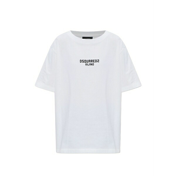 ディースクエアード レディース Tシャツ トップス Logo t-shirt White｜asty
