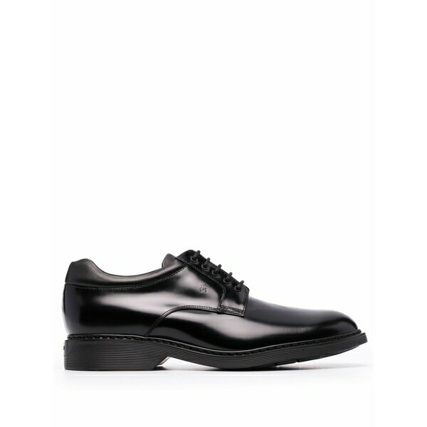 ホー鵞鳥 メンズ 御召しものシューズ シューズ Highlights leather derby shoes Black
