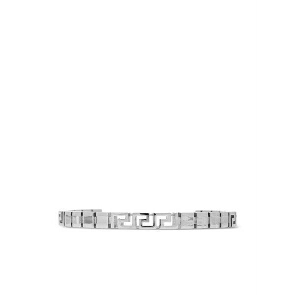 ヴェルサーチ メンズ ブレスレット・バングル・アンクレット 付属物 Greca-motif bracelet Silver