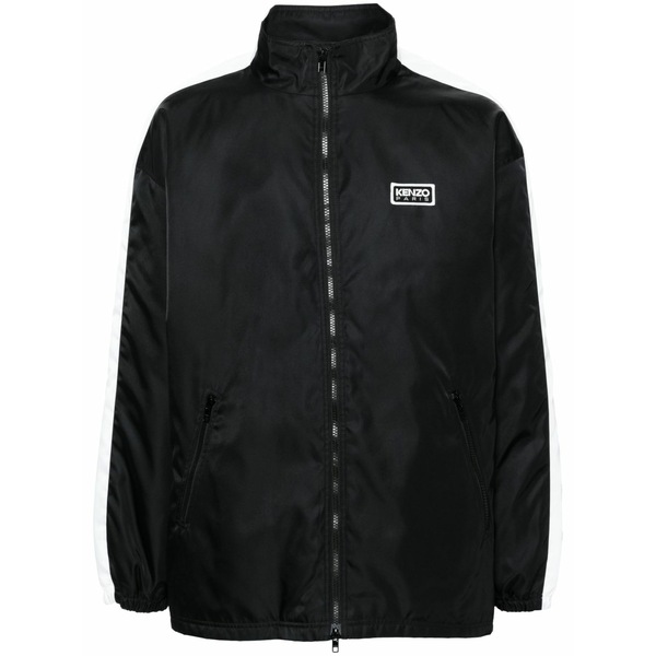 ケンゾー メンズ ジャケット&ブルゾン アウター Logo-appliqu茫漏 striped jacket Black|asty