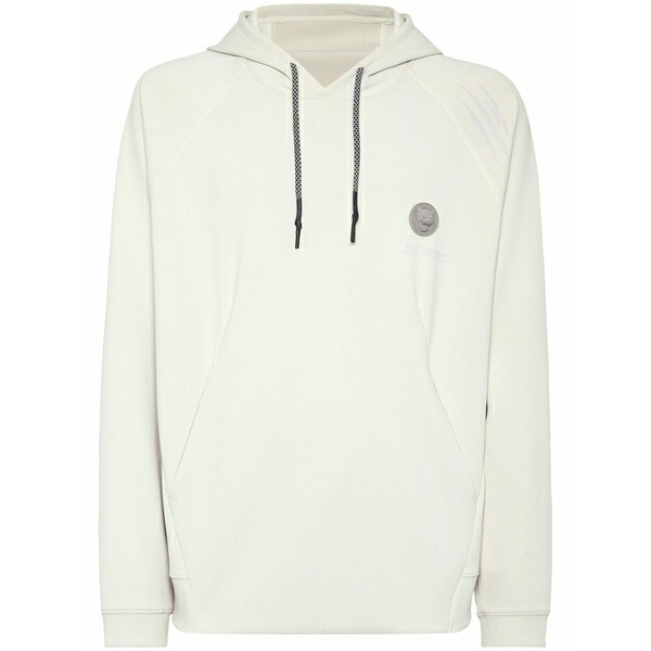 プレインスポーツ メンズ パーカー・スウェットシャツ アウター Logo-patch hoodie Grey