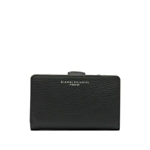 ジャンニ・キアリーニ レディース 札入れ 佩び物 Leather zip-fastening wallet Black