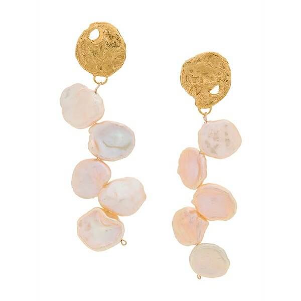 アリギエーリ レディース ピアス＆イヤリング アクセサリー La jetee pearl earrings Gold｜asty