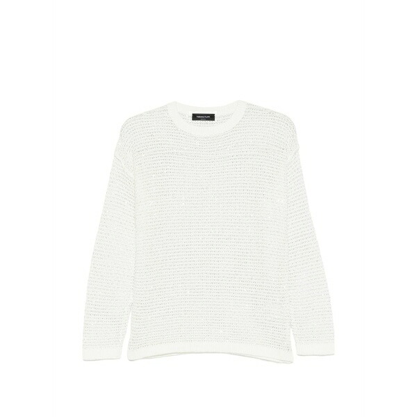 ファビアナ フィリッピ レディース 編み物\u0026スウェーター アウター Crew-neck sweater White
