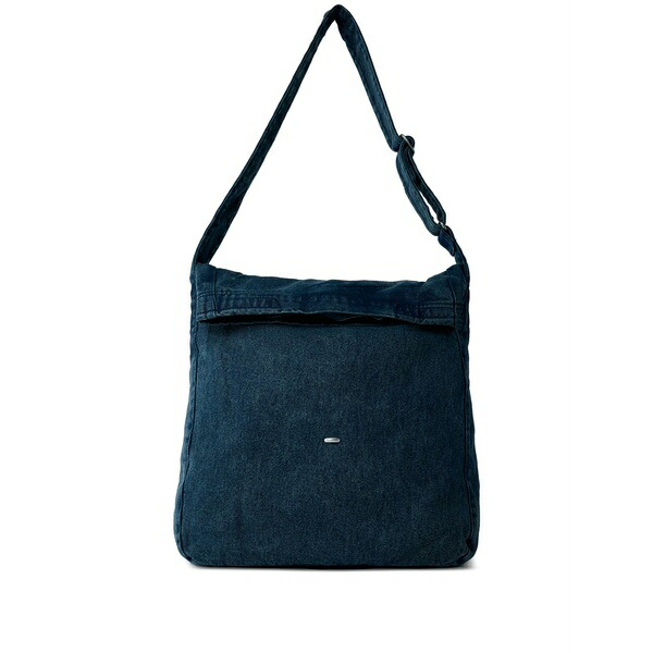 アワーレガシー メンズ ショルダーバッグ 御徒面子 Fold-over denim messenger bag Blue