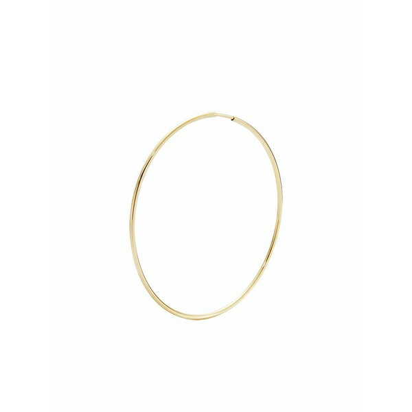 マリア ブラック レディース ピアス&イヤリング アクセサリー 14k recycled yellow gold gossamer hoop earring Gold|asty