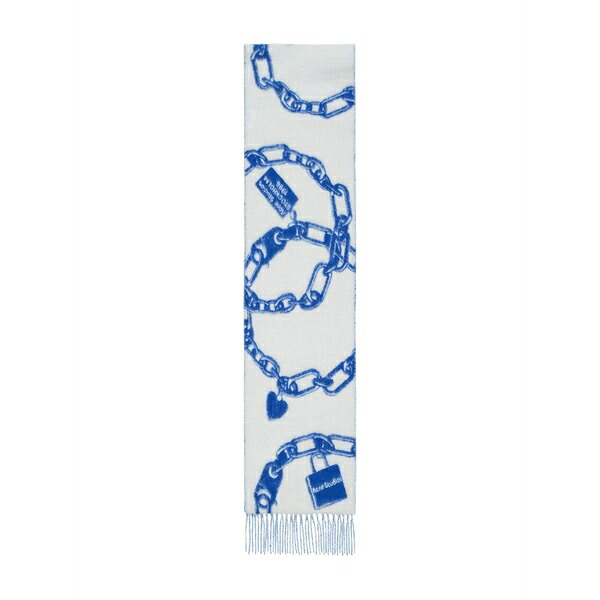 アクネ ストゥディオズ メンズ えり巻き・袈裟・えり巻き 付属物 Chain heart print scarf White