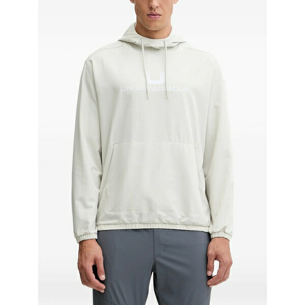 アンダーアーマー メンズ パーカー・スウェットシャツ アウター Ua unstoppable pouch pocket hoodie Neutrals