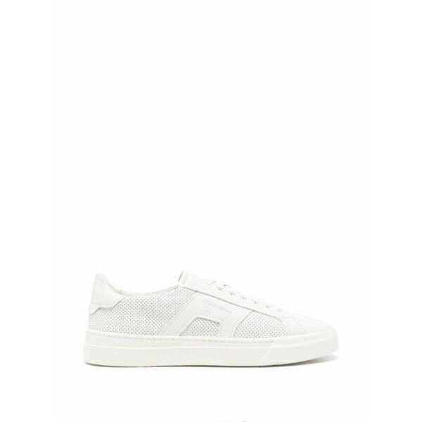 サントーニ メンズ スニーカー シューズ Perforated lace-up sneakers Neutrals
