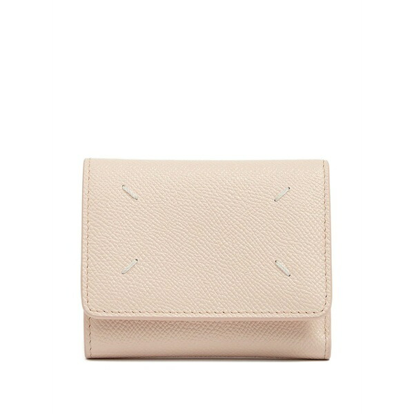 マルタンマルジェラ メンズ 銭入れ 添え物 Leather wallet Pink