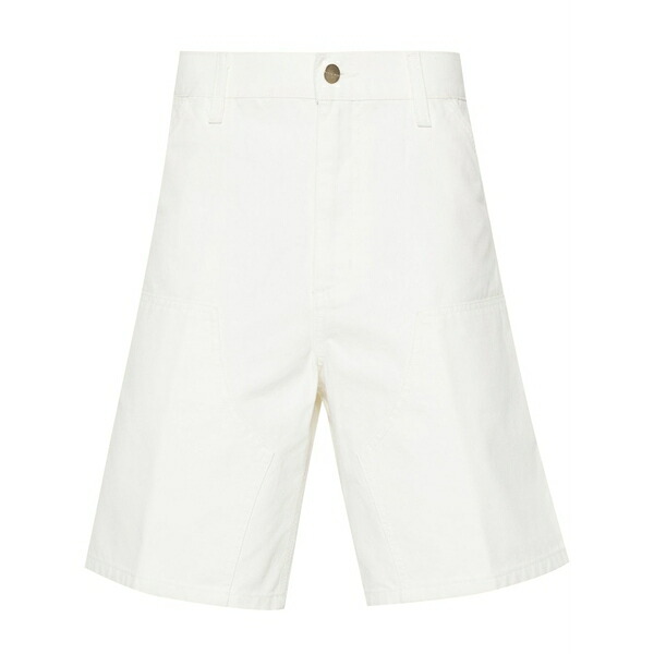 鉄道車両ハート形 メンズ 心地好いズボン下 ボトムス Double knee cotton shorts White