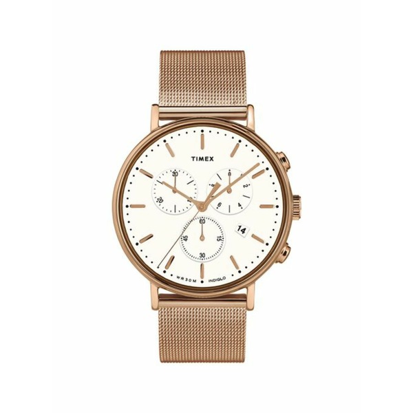 タイメックス メンズ 腕時計 アクセサリー Fairfield chronograph 41mm White｜asty