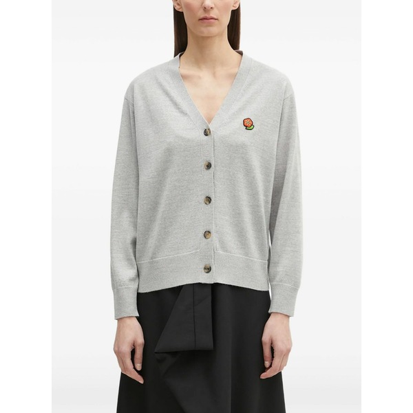 ケンゾー レディース カーディガン アウター Wool cardigan Grey｜asty