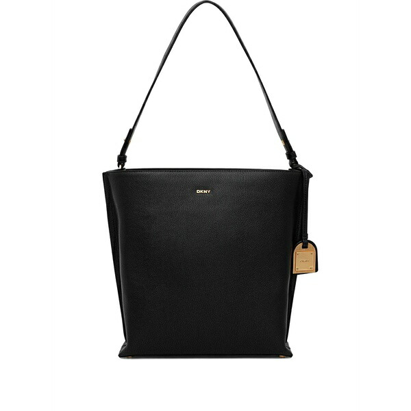 ダナ キャラン ニューヨーク州 レディース ショルダーバッグ 御徒面子 Logo-tag shoulder bag Black