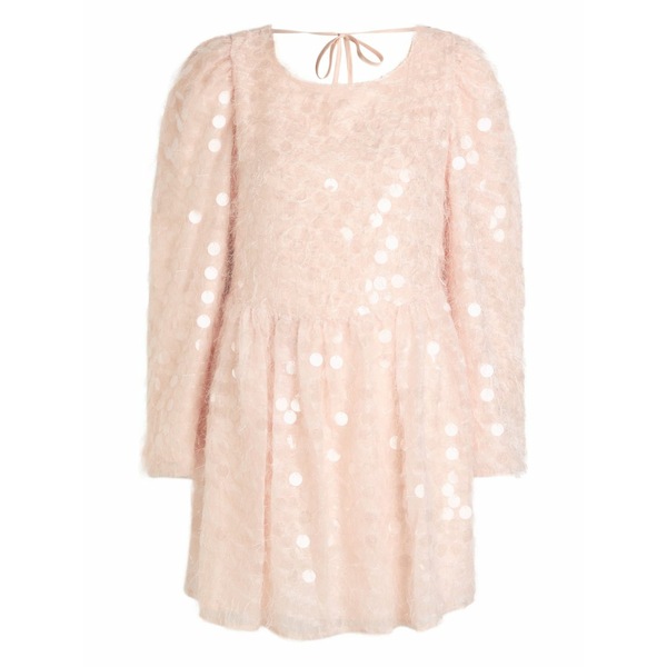 シスタージュン レディース ワンピース トップス Teese sequin-embellished mini dress Pink|asty