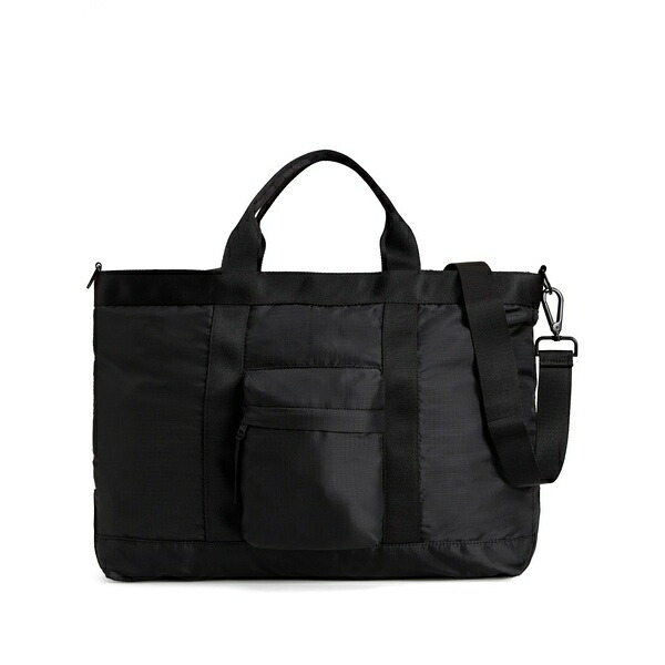 羊毛 一財産 メンズ トートバッグ 御徒面子 Pouch-pocket tote bag Black