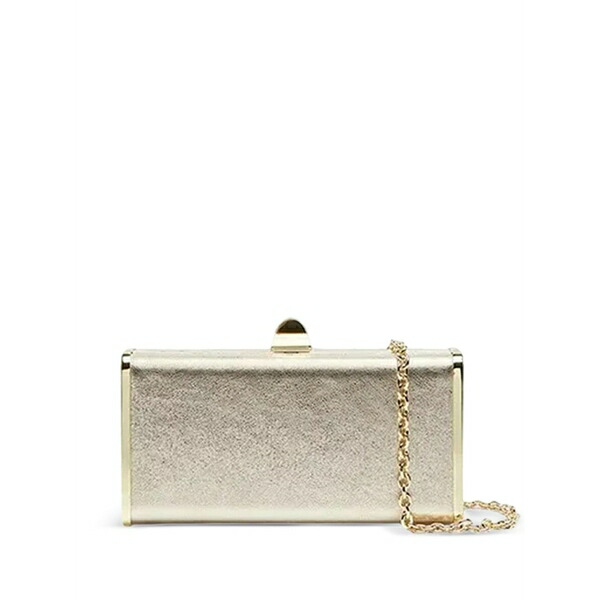 コチネレ レディース クラッチペダル御徒面子 御徒面子 Liv metallic-finish box shoulder bag Yellow