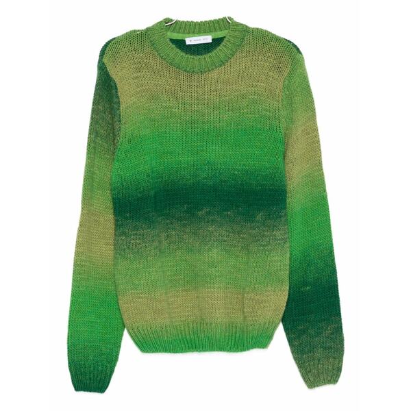 マニュエル リッツ メンズ 編み物\u0026プルオーバー アウター Gradient-effect alpaca-blend sweater Green