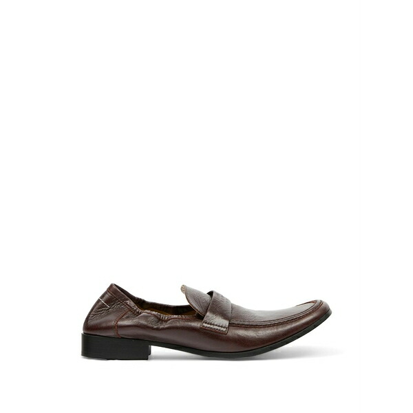 マルタンマルジェラ レディース スリッポン・ローファー シューズ Penny-strap leather loafers Brown|asty
