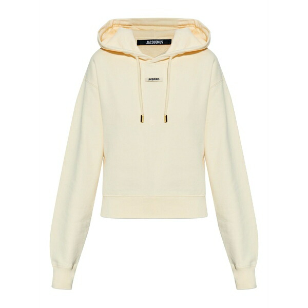ジャクエムス レディース パーカー・スウェットシャツ アウター Logo-patch hoodie Neutrals