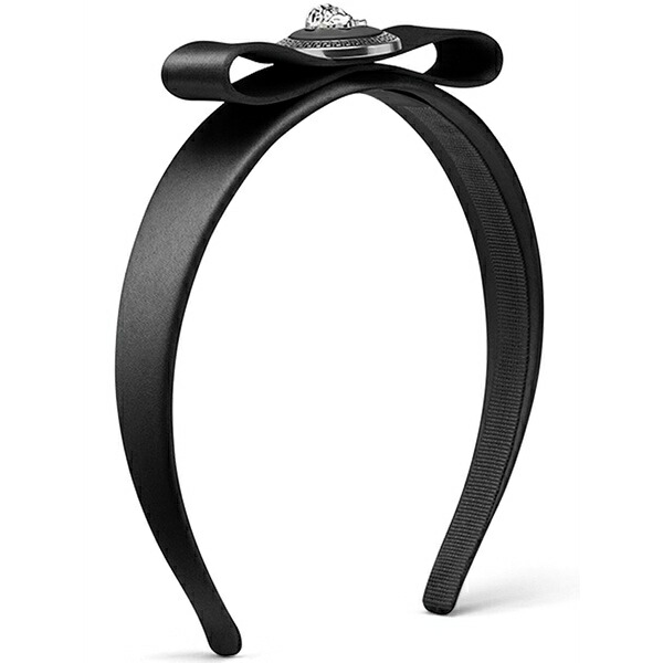 ヴェルサーチ レディース ヘアアクセサリー アクセサリー Gianni ribbon headband Black｜asty
