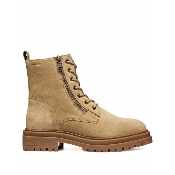 ジェオックス レディース ブーツ シューズ Zip-up lace-up ankle boots Neutrals|asty