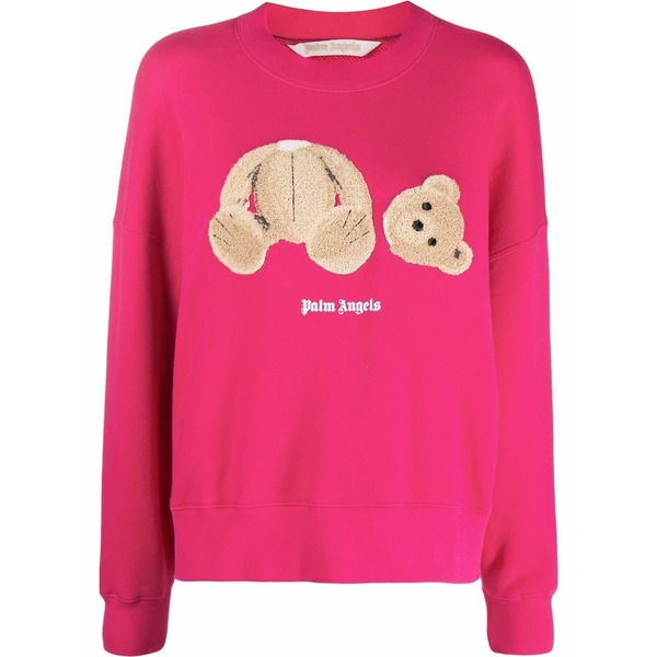 パーム・エンジェルス レディース 編み物\u0026プルオーバー アウター Teddy bear print sweatshirt -