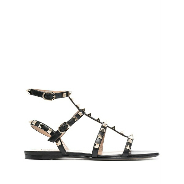 ヴァレンティノ ガラヴァーニ レディース サンダル シューズ Rockstud strappy sandals Black｜asty