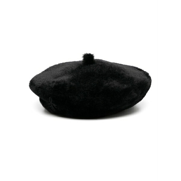 ラスランバジンスキー レディース 帽子 アクセサリー Faux-fur beret Black|asty
