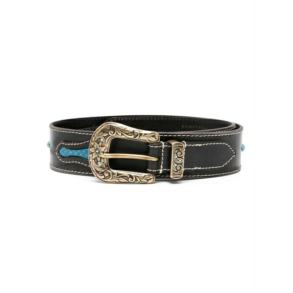 フォルテラ レディース ベルト アクセサリー Texan belt Black｜asty