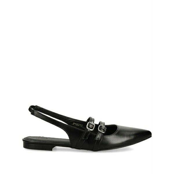 アロハス レディース サンダル シューズ Leather ballerina shoes Black｜asty