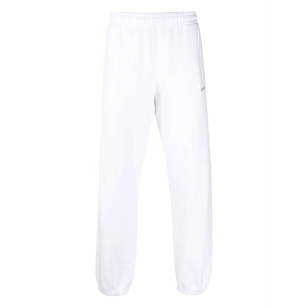 オフホワイト メンズ カジュアルパンツ ボトムス diagonal helvetica track pants White｜asty