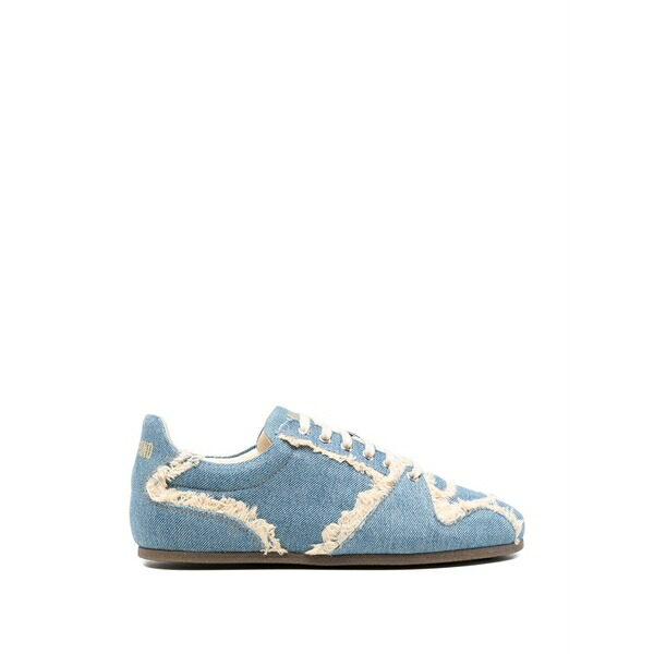 モスキーノ メンズ スニーカー シューズ Frayed sneakers Blue
