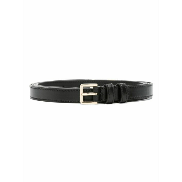 パトリツィア ペペ レディース 胴締め 付属物 Logo-plaque belt Black ベルト・サスペンダー-バッグ・小物・ブランド雑貨-レディースベルト