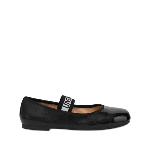 ラブ モスキーノ レディース サンダル シューズ Logo-jacquard ballerina shoes Black｜asty