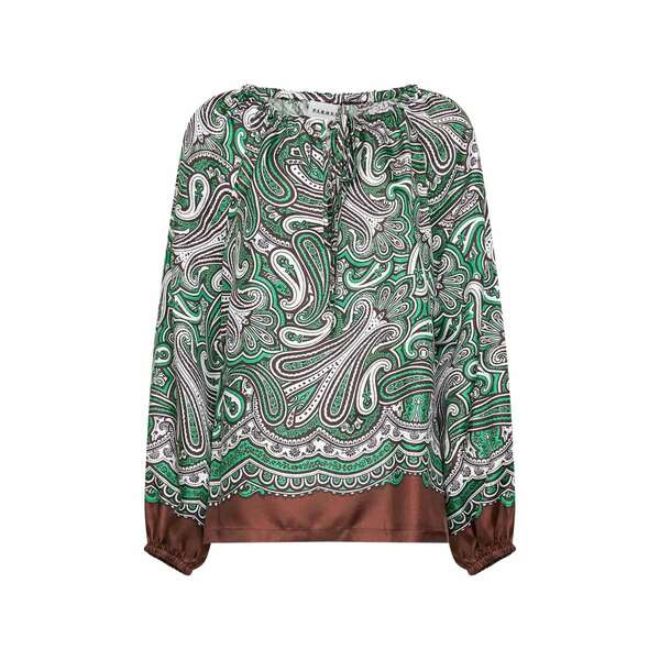 パロッシュ レディース シャツ トップス Paisley blouse White|asty