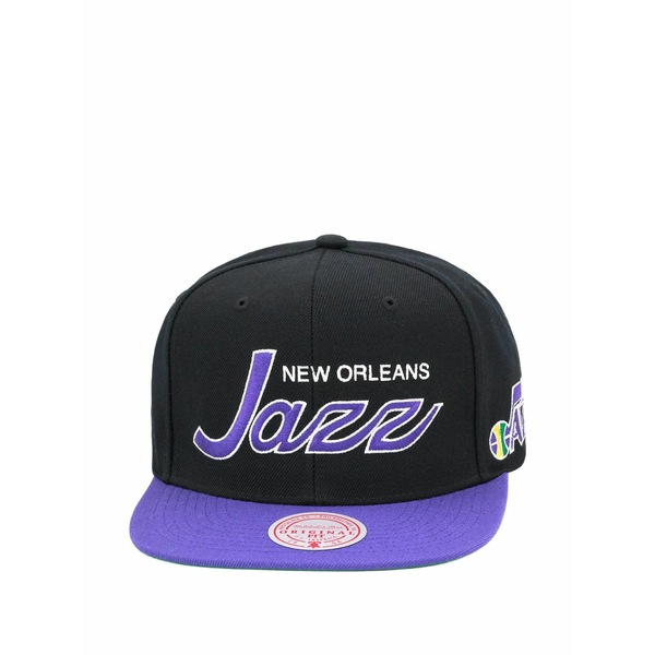 ミッチェル&ネス メンズ 帽子 アクセサリー Team script 2.0 snapback cap Black|asty
